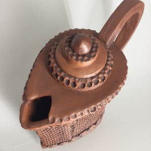 Textured Earthenware Teapot by Sylvia "Skip" Cunningham 