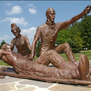 65th Commemorative Statue Group by Stephen Smith