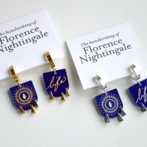 Florence Nightingale Earrings by Kathleen Grebe 