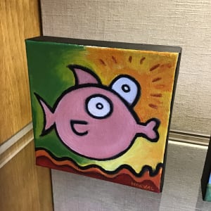 Kissy Pink Fish by Keith Norval