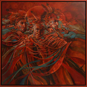 Saponi Dancers by Stephen Ellis Greer