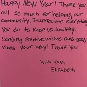 Thank You Message 1 by Elizabeth Boltz