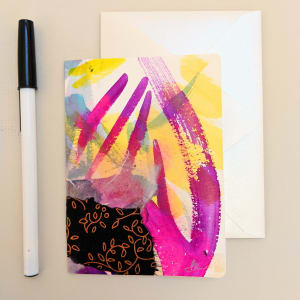 Small Handpainted Greeting Card with Envelope by Sonya Kleshik