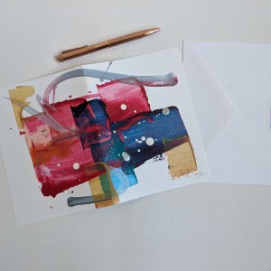 Large Handpainted Greeting Card with Envelope by Sonya Kleshik 