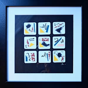 3x3 Tiny Abstract Collage II by Sonya Kleshik