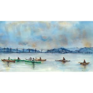 A Clutter of Kayaks by April Rimpo