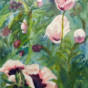 Salmon Poppies by April Rimpo