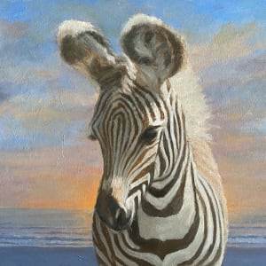 Zebra on the Beach