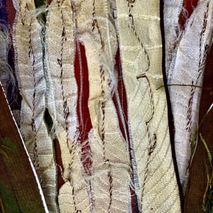 Black Madonna: Earth by Leslie O'Leary  Image: Detail of topstitching