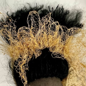 Black Madonna: Earth by Leslie O'Leary  Image: Hair and crown detail