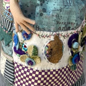 Cats In The Garden by Christine Shively Benjamin  Image: Close up of the skirt
