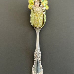 Sterling Silver Spoon Fairy Baby / Lily of the Valley by Stephanie Blythe 