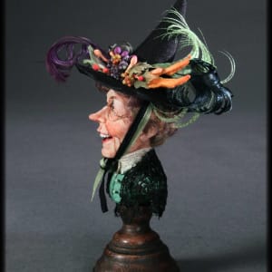 Hestine Hintergloom  1:12th Scale Witch Bust by Jodi and Richard Creager 