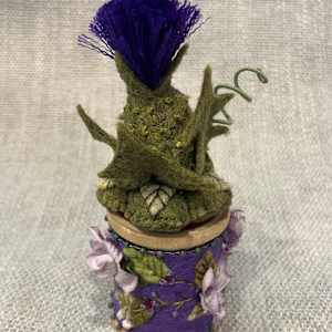Thistle Wooden Spool by Christine Shively Benjamin, Image 2.