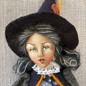 Things That Go Bump In The Night by Christine Shively Benjamin  Image: Close up face, hair, and hat