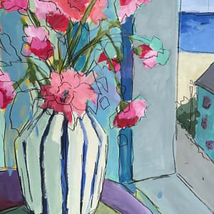 Blue Striped Vase by Beth Murray, Image 14.