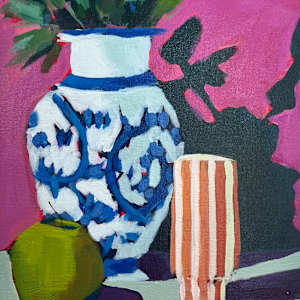 Blue & White Vase by Beth Murray, Image 3.