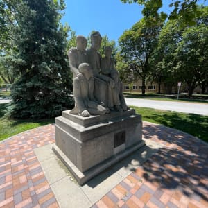 Father Flanagan Memorial Sculpture by Eugene (Jeno) Kormdendi