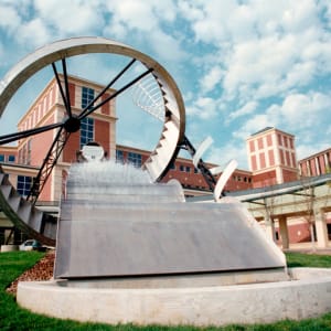Waterworks by Alice Aycock  Image: "Waterworks" in its original location at the University of Nebraska Medical Center