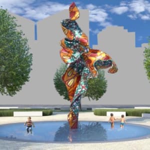 Wind Sculpture by Yinka Shonibare  Image: Rendering of "Wind Sculpture" installation