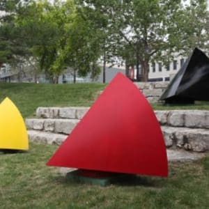 Colorful Crescendos by Ron Parks  Image: "Colorful Crescendos" in its original location at the Gene Leahy Mall