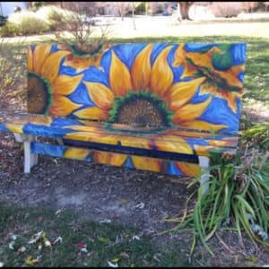 Sunflower Bench by Dar Vandevoort