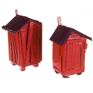 Red Shacks by Beverly Buchanan