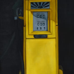 Yellow Gas Pump by Theresa Otteson