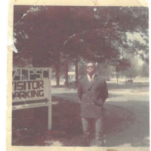 U.S. Army Uniform Trousers by Tennessee Apparel Corp.  Image: Photograph of Earnest Gregory Jr., circa 1968-1971 