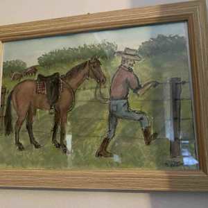 Checking the Fences by Sally Weston 