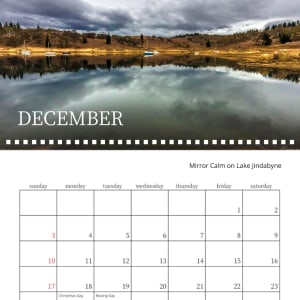 SMD 2023 Calendar by Wanda Lach  Image: Lake Jindabyne