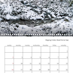 SMD 2023 Calendar by Wanda Lach  Image: Bogong Creek