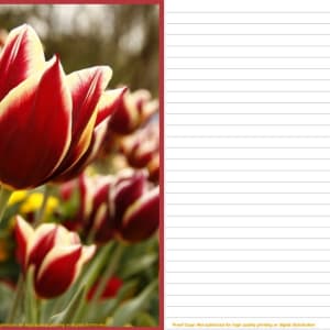 WAL Photo Notebook by Wanda Lach  Image: sample pages : lined page to write on