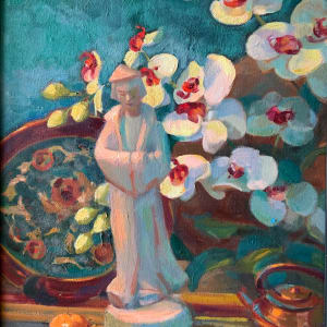 White Orchid by Charlotte Slade Decker