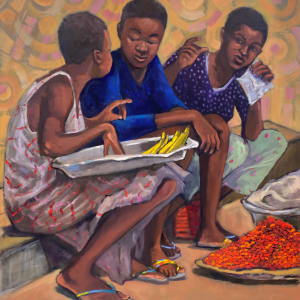 Sharing A View by Anne Blankson-Hemans Fine Art