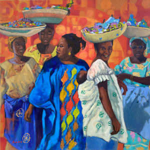 Anatu and The Senegalese Women by Anne Blankson-Hemans Fine Art