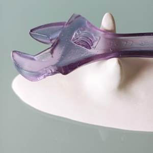 Crescent - glass purple by Jo Richards Hooker Artist 