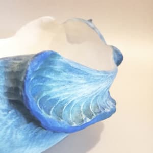 Ocean Shell Vessel by Jo Richards Hooker Mixed Media Artist 
