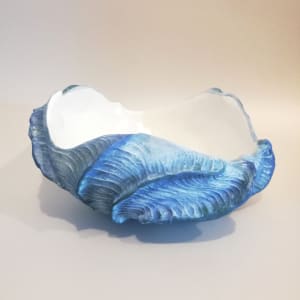 Ocean Shell Vessel by Jo Richards Hooker Mixed Media Artist 