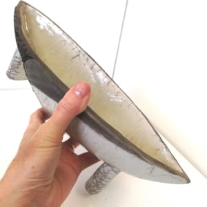 Triple Wave Vessel by Jo Richards Mixed Media Artist 