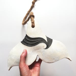 Whale Tail IX by Jo Richards Mixed Media Artist 