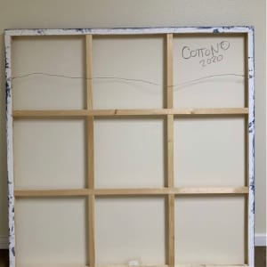 Navigation by Courtney Cotton  Image: back of canvas