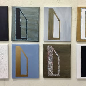 Piece #6 by Courtney Cotton  Image: hanging option 8 paintings