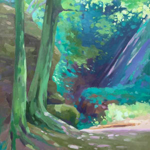 Dreamy Sunlit Grove by Dawn Harries  Image: small file