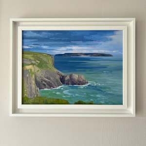 Brooding Sky Over Lydstep by Dawn Harries 