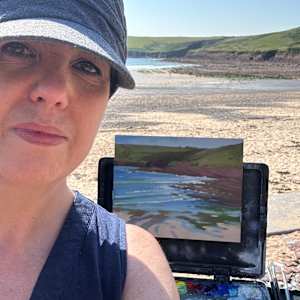 Manorbier Turning Tide by Dawn Harries 