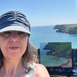 Barafundle Bay Lattice Windows by Dawn Harries 