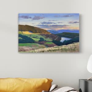 Sunset Over Cantref Reservoir by Dawn Harries 