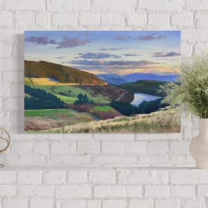 Sunset Over Cantref Reservoir by Dawn Harries 