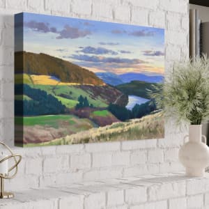 Sunset Over Cantref Reservoir by Dawn Harries 